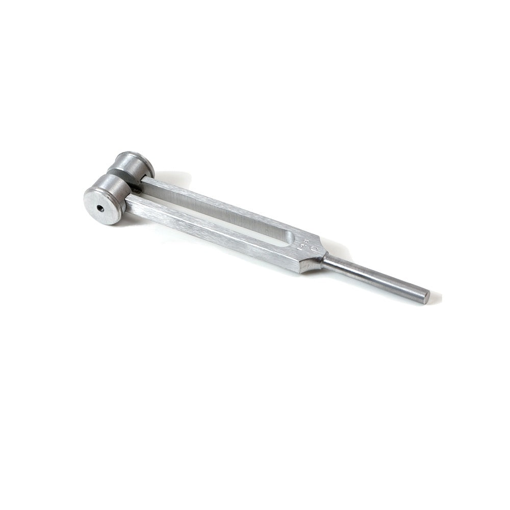 Stämgaffel 128 Hz med dämpare, aluminium 19 cm