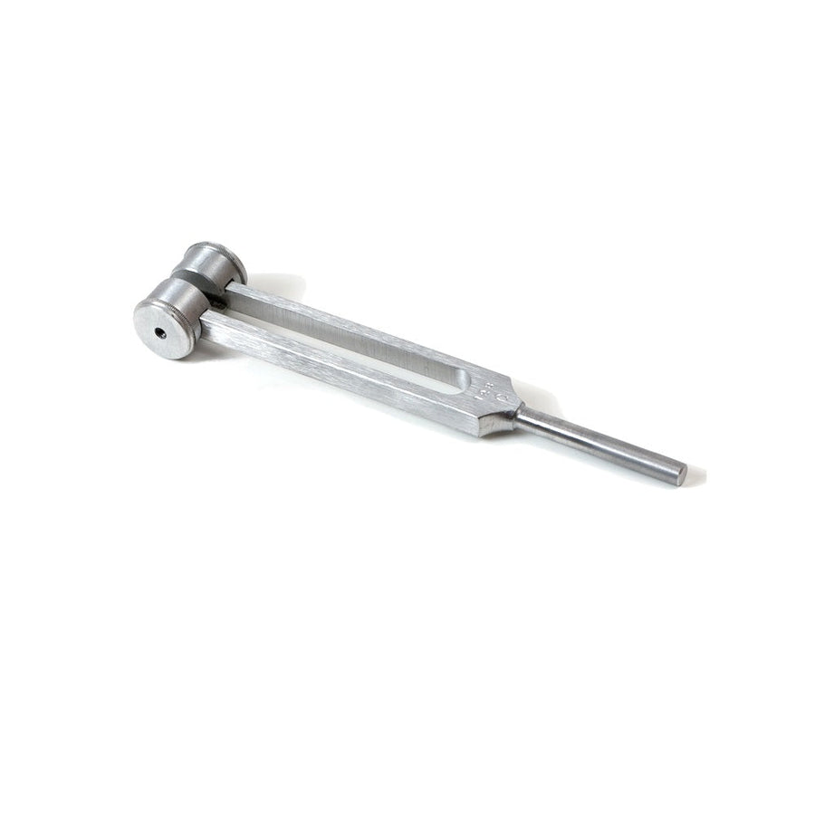 Stämgaffel 128 Hz med dämpare, aluminium 19 cm