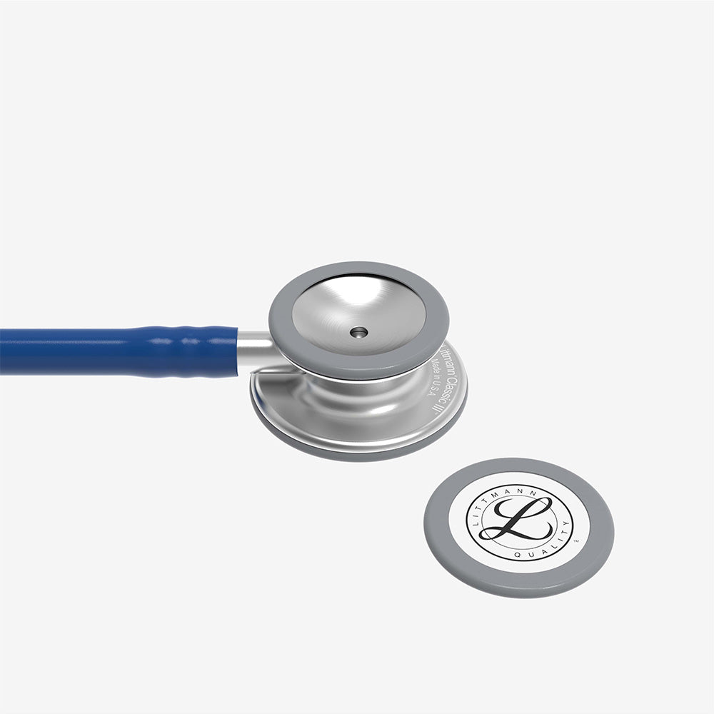 Stetoskop Littmann Classic III Marinblå med Bröststycke i Borstat rostfritt stål