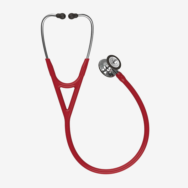 Stetoskop Littmann Cardiology IV Vinröd med spegelblankt bröststycke