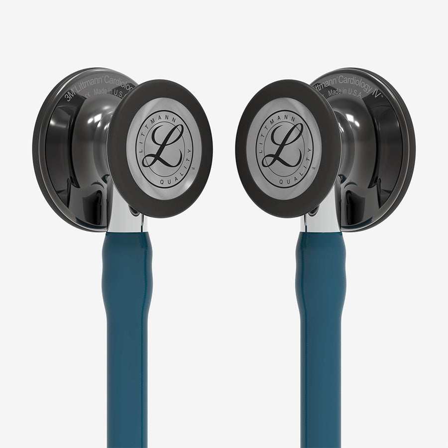 Stetoskop Littmann Cardiology IV Turkos med svart spegelblankt bröststycke och svarta hörlurar