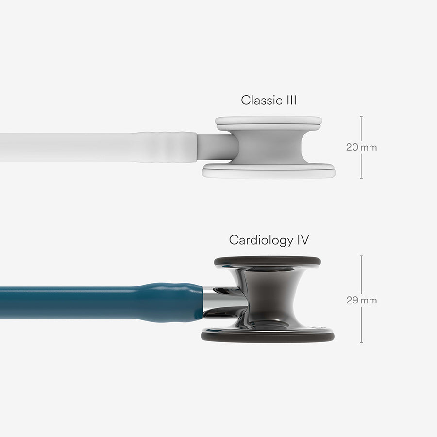 Stetoskop Littmann Cardiology IV Turkos med svart spegelblankt bröststycke och svarta hörlurar